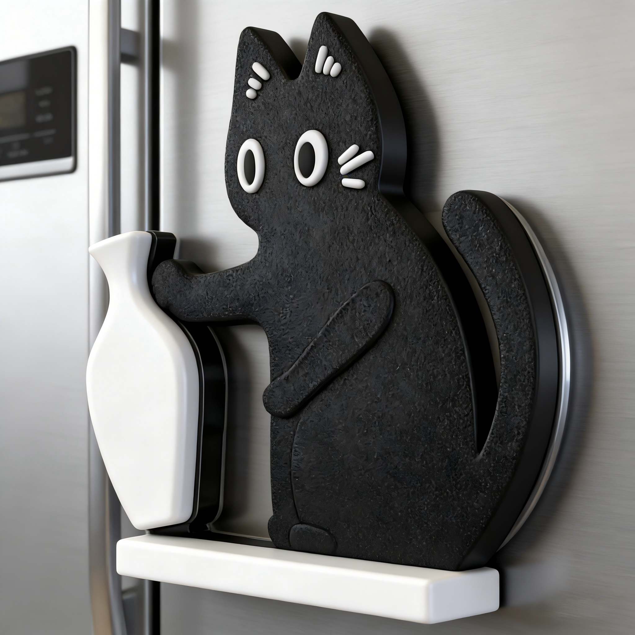 🏺🐱 Whisker Keeper: Adorable Cat & Vase Decor for Memory & Style