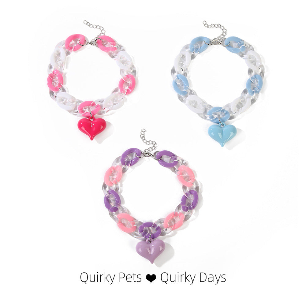 💘 Valentine's Limited: Pet "Heartbeat Necklace" | Your Adorable Little Valentine Deserves Romance Too! 💖