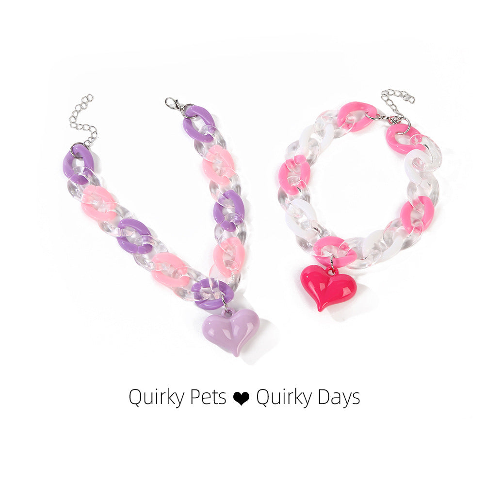 💘 Valentine's Limited: Pet "Heartbeat Necklace" | Your Adorable Little Valentine Deserves Romance Too! 💖