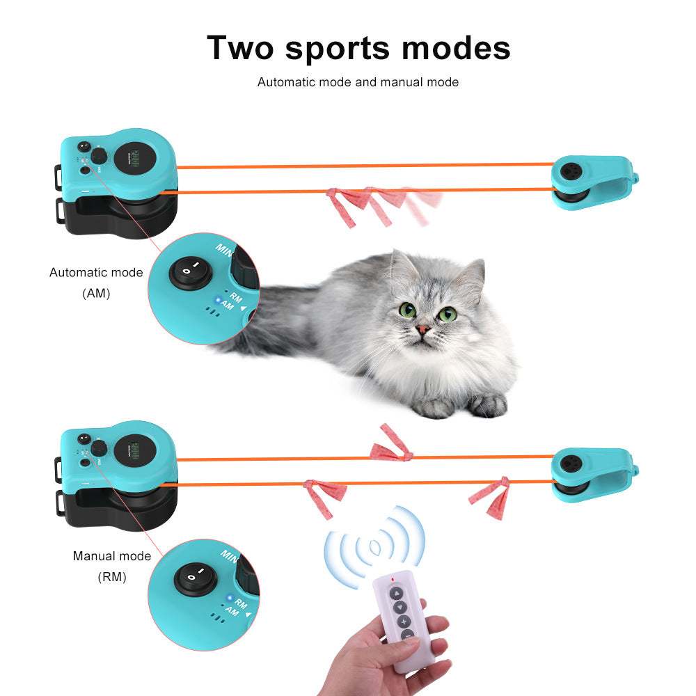 🐱 Hunter’s Zoomies Activated! Fun RC Toy with Sounds to Keep Your Cat Lean & Energetic! 🎮🏃‍♂️