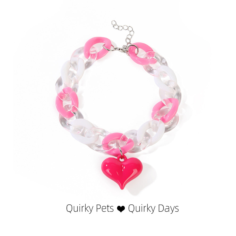 💘 Valentine's Limited: Pet "Heartbeat Necklace" | Your Adorable Little Valentine Deserves Romance Too! 💖