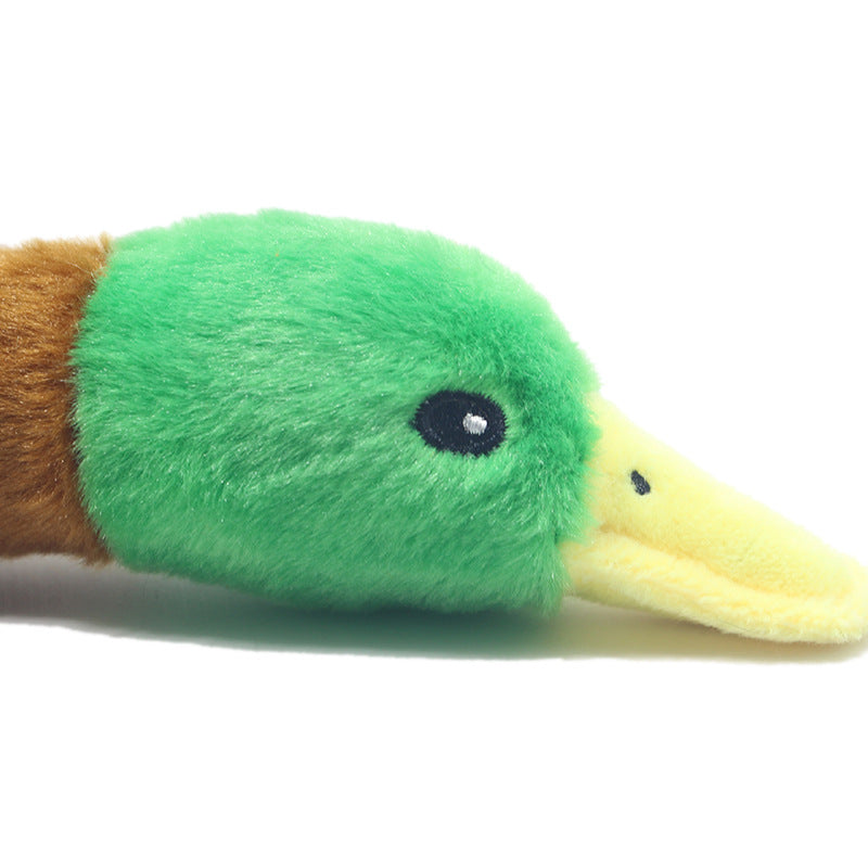 Plush Duck Pet Toy Squeaky Sound Dog Toys