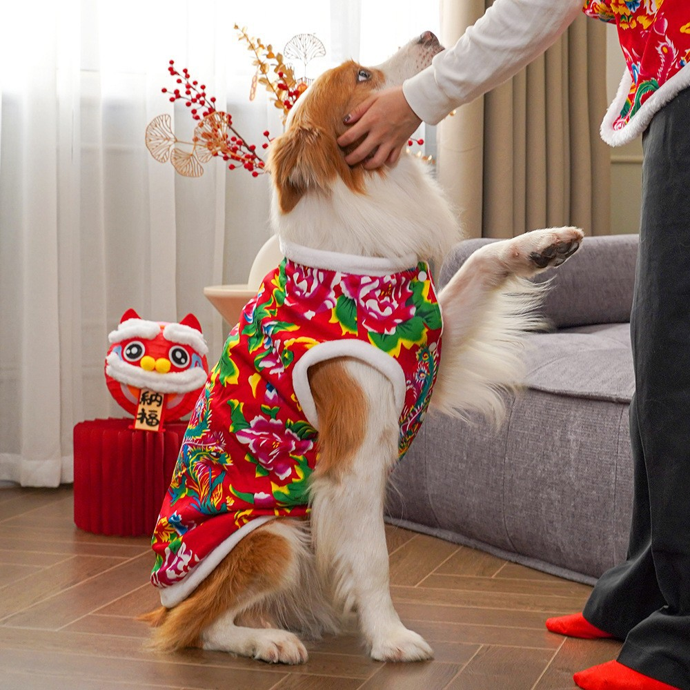 🎇 Family Ties, Fu in Style: Match Your Pet in Auspicious New Year Jackets