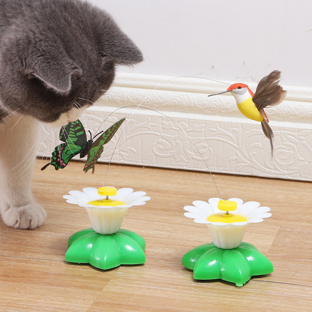 Cat Toy Rotating Butterfly Bird Bee Toys