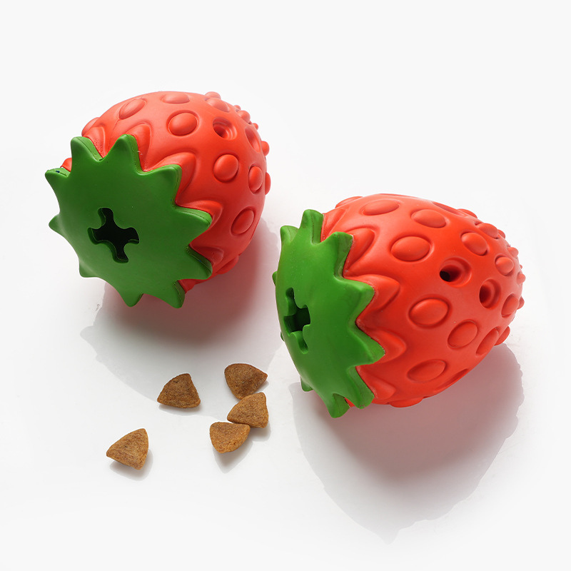 Strawberry Shaped Dog Chew Toy