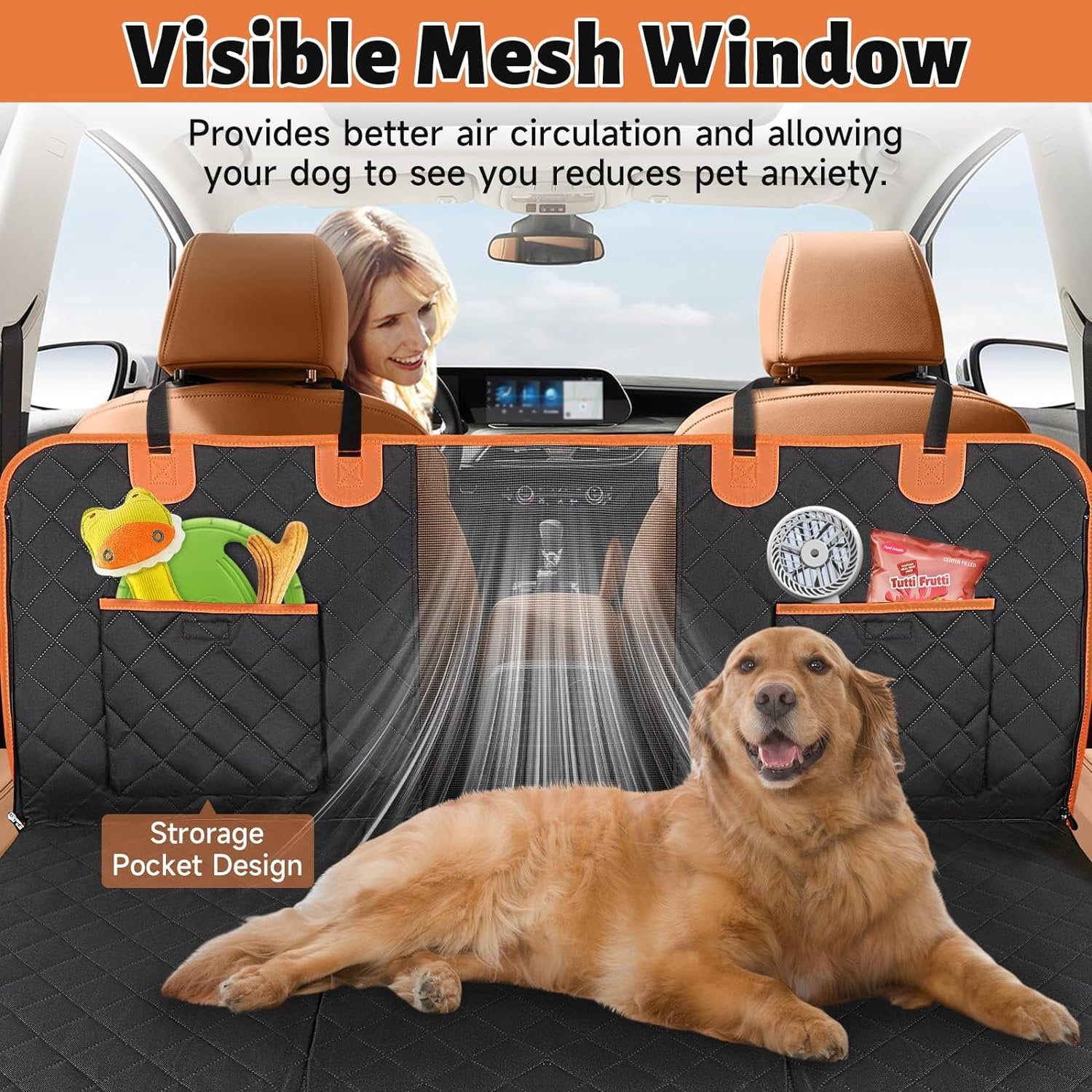 🐶 Hard Bottom Dog Car Seat Cover: Waterproof & Non-Slip + FREE SHIPPING