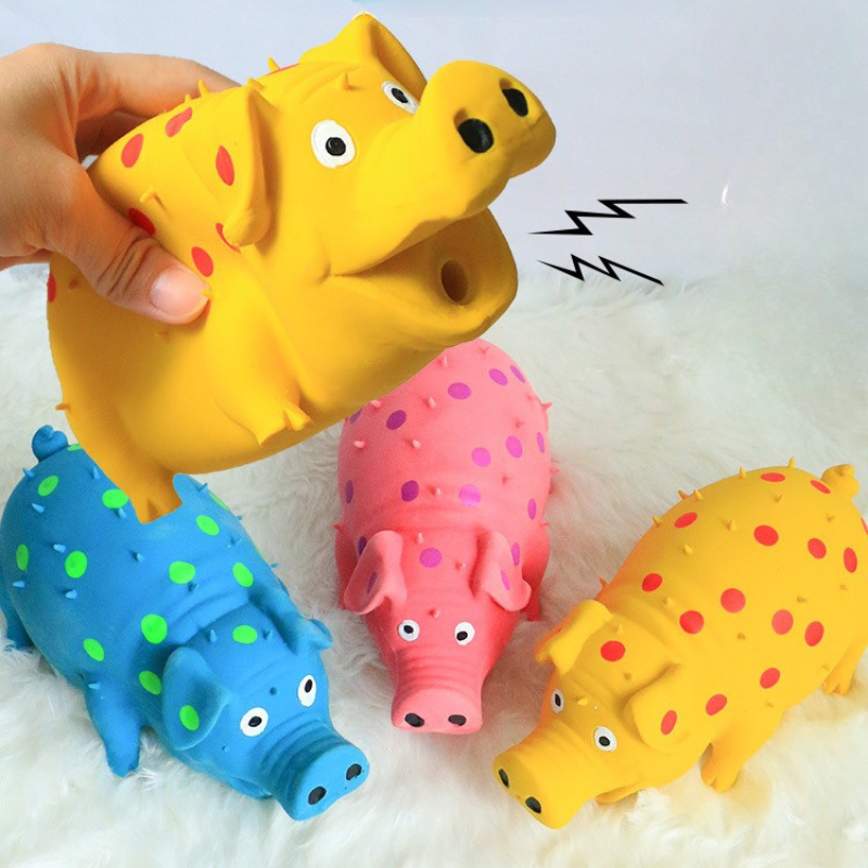 Latex Plush Pig Squeaky Dog Toy