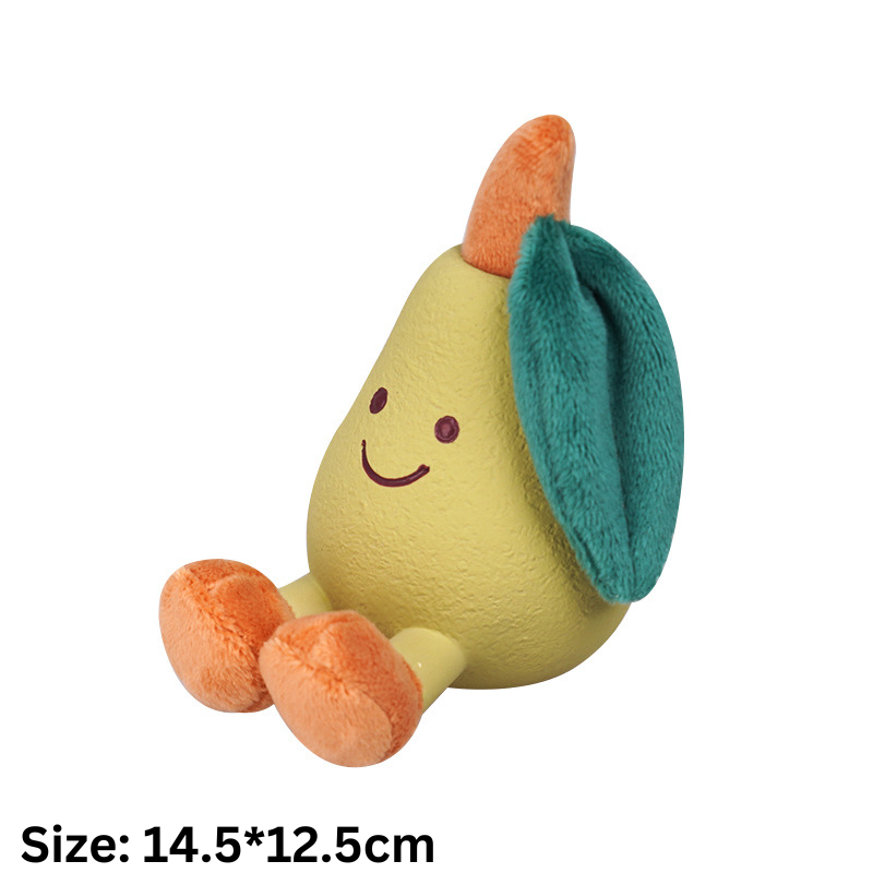 Fruity Fun Squeak Latex Plush Sound Dog Toy