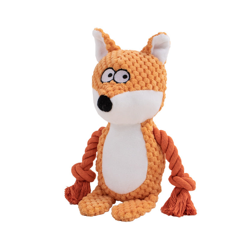 Pet Squeaky Plush Toy Zoo Animal