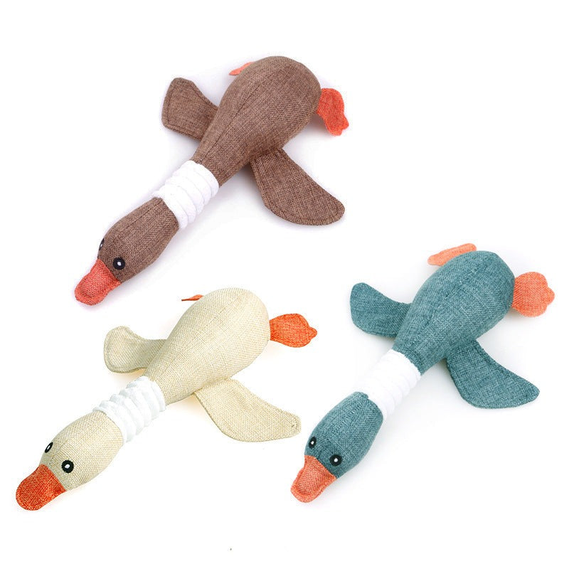 Dog Goose Plush Squeaky Toys