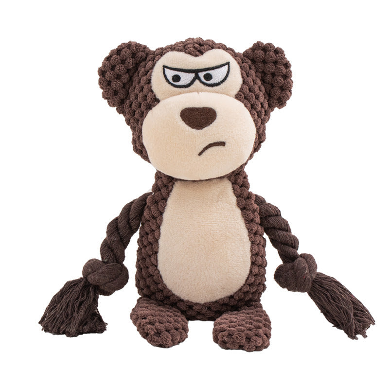 Pet Squeaky Plush Toy Zoo Animal