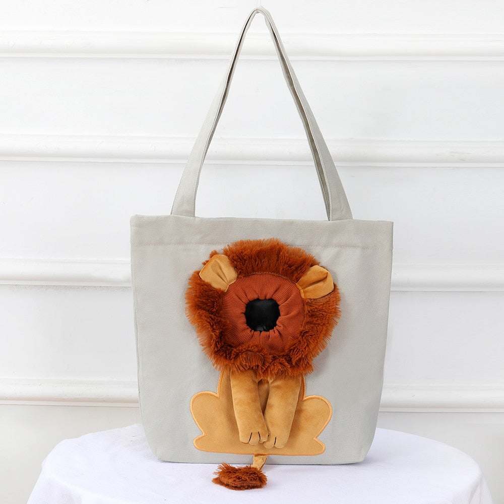 🔥 Lion Shaped Cat Carrier Bag: Turn Your Fur Baby Into a King! 🦁🐱