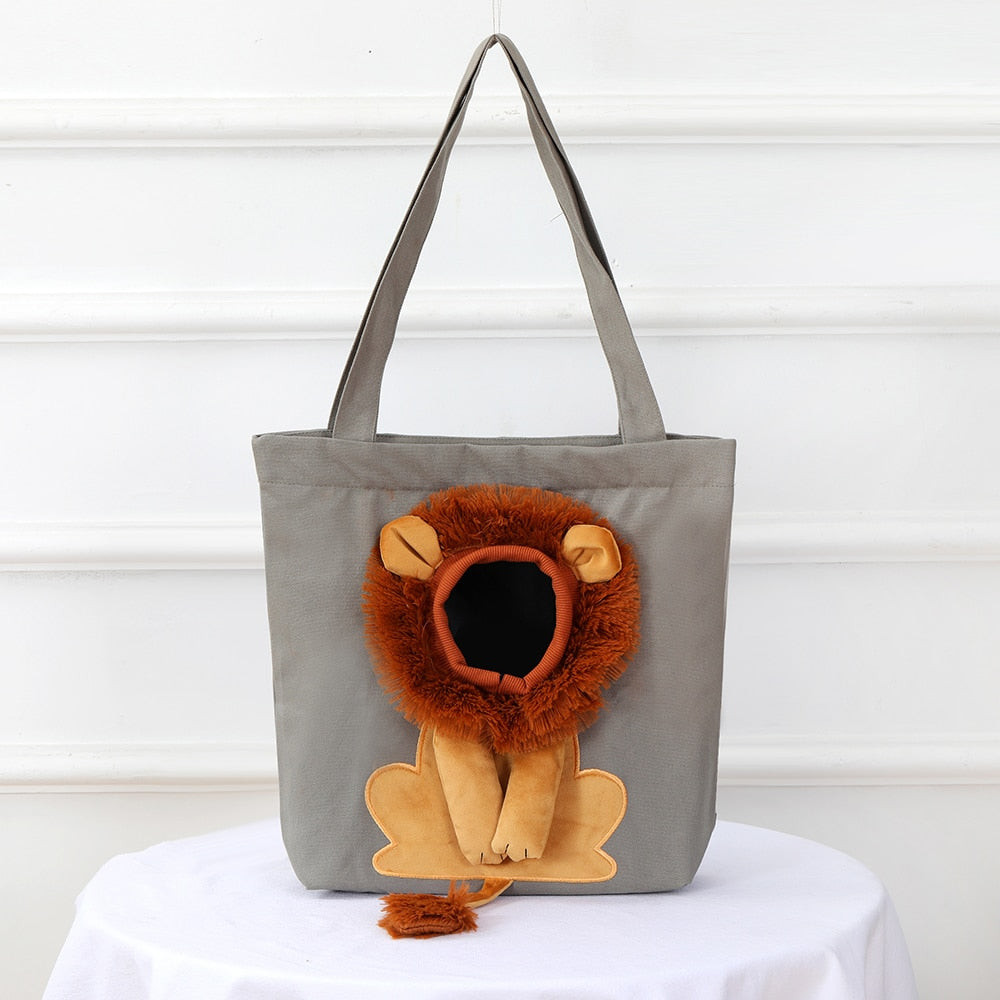 🔥 Lion Shaped Cat Carrier Bag: Turn Your Fur Baby Into a King! 🦁🐱