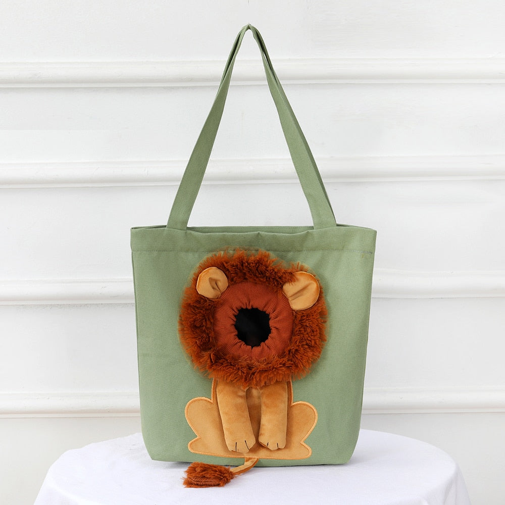 🔥 Lion Shaped Cat Carrier Bag: Turn Your Fur Baby Into a King! 🦁🐱