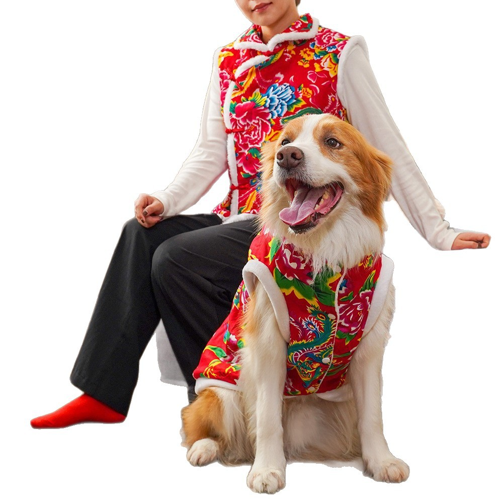🎇 Family Ties, Fu in Style: Match Your Pet in Auspicious New Year Jackets