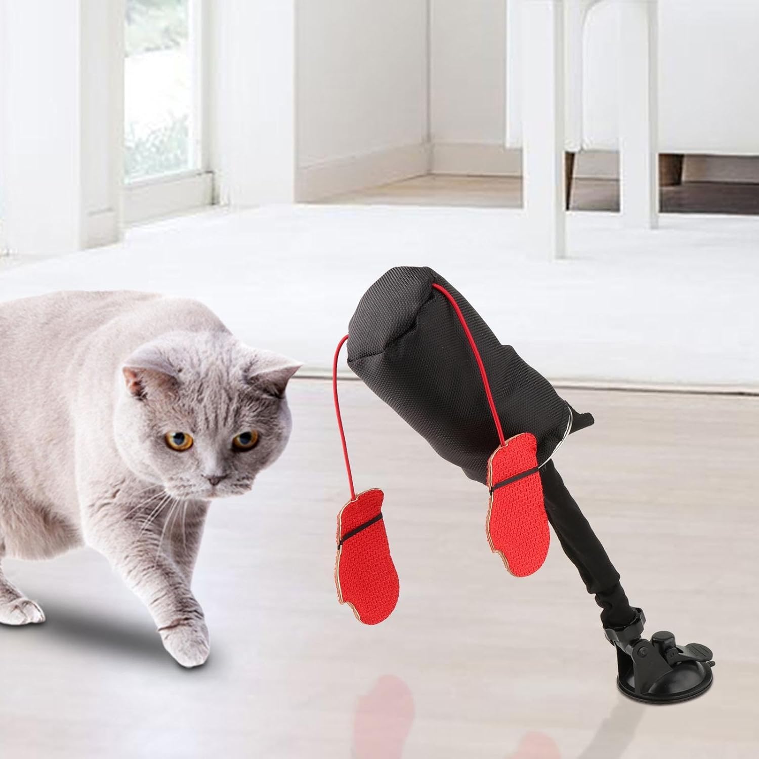 🎉 Fight Night For Cats! Boxing Bag Toy – Wobbles, Crinkles, & Keeps Them Busy!🥊